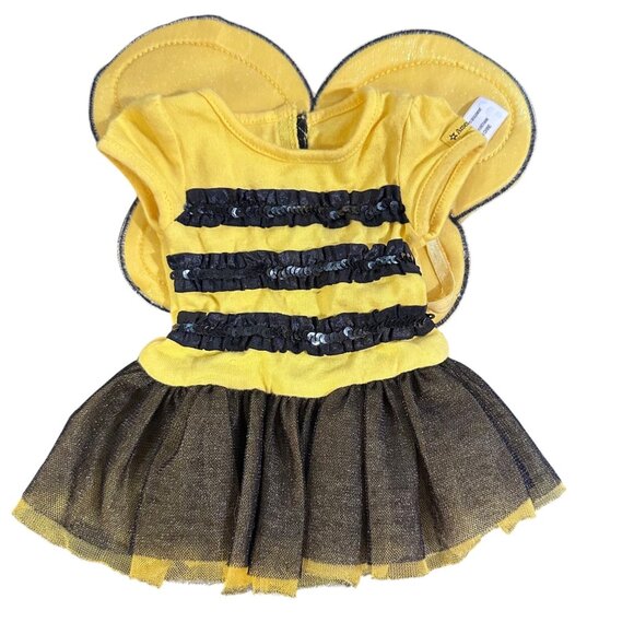 American Girl Other - American Girl Bee Costume Dress With Sequin Stripes dress and wings only 2014